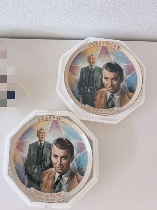 Danbury Mint Other - VTG Jimmy Stewart Hollywood Walk of Fame Plate Danbury Mint MCM #1233 #1234